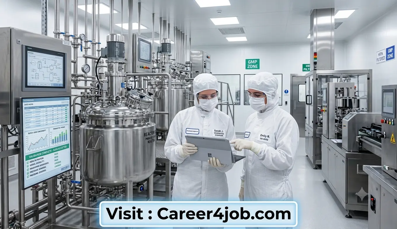 Pharmaceutical process validation in a manufacturing facility
