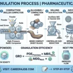 The dry granulation process from powder blending to tablet ready granules