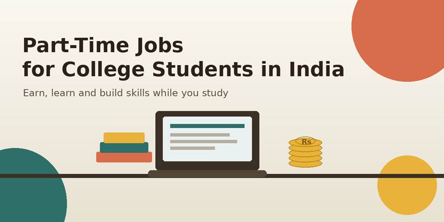 Part-time jobs let college students earn and learn at the same time.