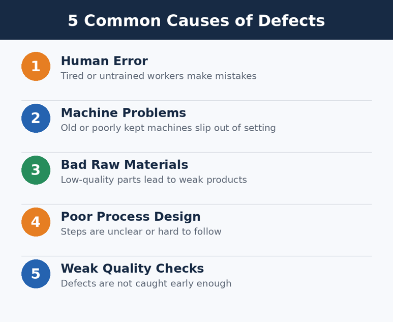 Reduce Manufacturing Defects with Lean and Six Sigma Techniques