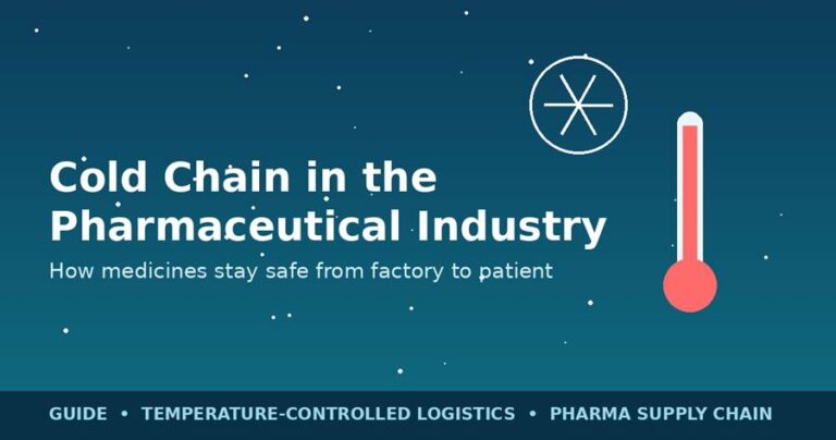 Cold chain keeps medicines at the right temperature from the factory to the patient.