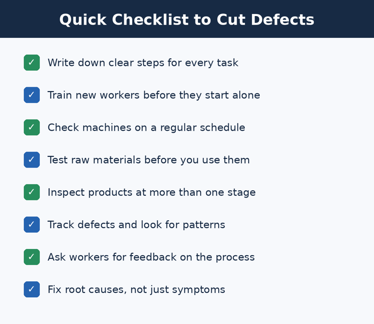 Reduce Manufacturing Defects with Lean and Six Sigma Techniques