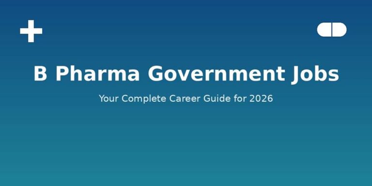 B Pharma opens the door to many government job options